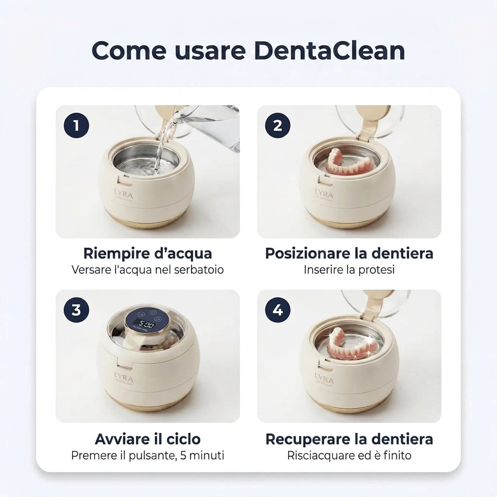 DentaClean – Pulitore a Ultrasuoni e Sterilizzatore UV